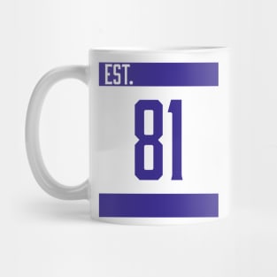 Est 81 Blue Mug